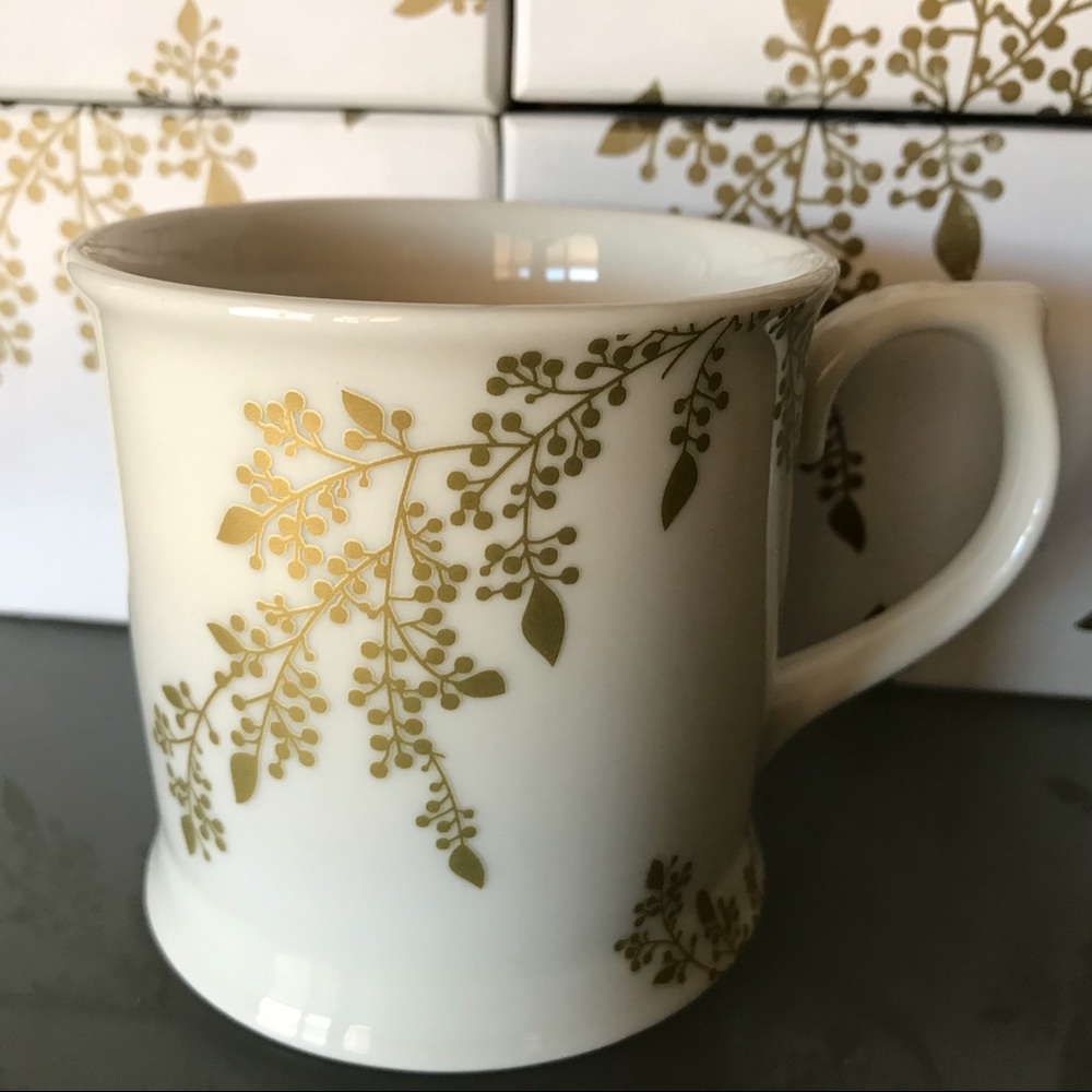 Starbucks Rosanna Mug 2012 Gold 14 oz  coffee